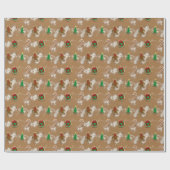 Sugar Cookie Gingerbread Man Wrapping Paper ラッピングペーパー (フラット)