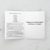 Sugar Cookie Snowman Christmas Card with Recipe シーズンカード (内部)