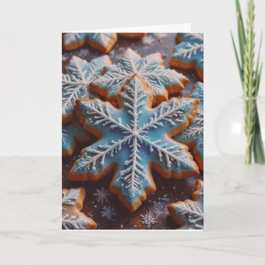 Sugar Cookie Star and Recipe Christmas Card シーズンカード (正面)