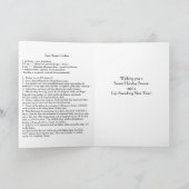 Sugar Cookie Star and Recipe Christmas Card シーズンカード (内部)