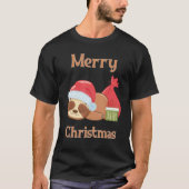 Sugar Cute Sloth Christmas 4 Tシャツ (正面)