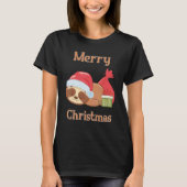 Sugar Cute Sloth Christmas 4 Tシャツ (正面)