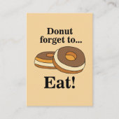 Sugar Donut Doughnut Bakery 名刺 (正面)