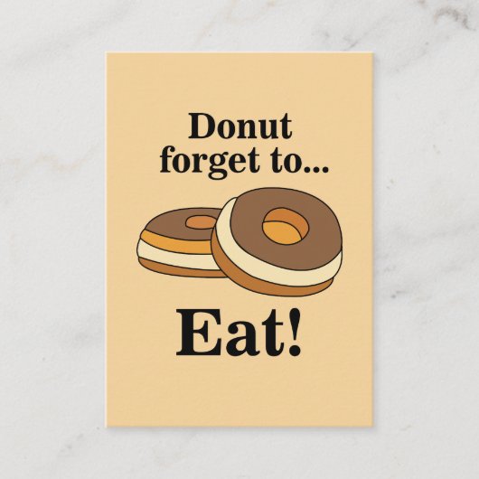 Sugar Donut Doughnut Bakery 名刺 (正面)