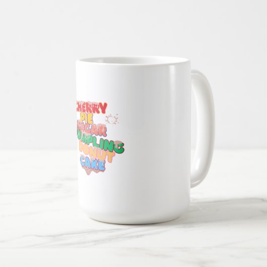 sugar dumpling cherry pie donut cake コーヒーマグカップ (正面右)