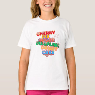 sugar dumpling cherry pie donut cake tシャツ