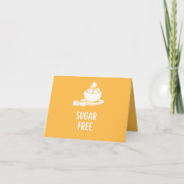 Sugar Free Food Label Card サンキューカード