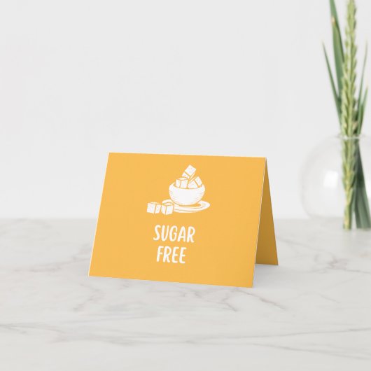 Sugar Free Food Label Card サンキューカード (正面)