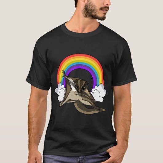 Sugar Glider Rainbow Tシャツ (正面)