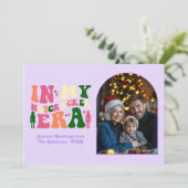 Sugar Plum Dream My Nutcracker Era Christmas Photo シーズンカード (スタンド正面)