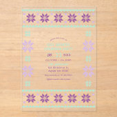 Sugar Plum Frost Ugly Sweater Christmas Party アクリル招待状 (正面)