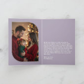 Sugar Plum Fun Retro Christmas Photos シーズンカード (内部)