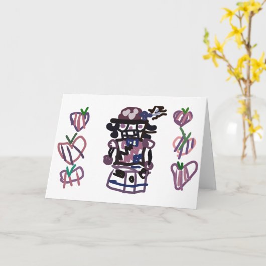 Sugar plum nutcracker カード (黄色い花)