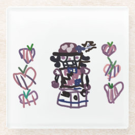 Sugar plum nutcracker ガラスコースター