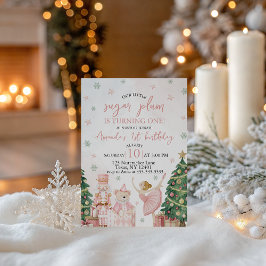 Sugar Plum Nutcracker Birthday Invite 招待状