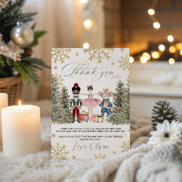 Sugar Plum Nutcracker Thank You Card 招待状