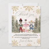 Sugar Plum Nutcracker Thank You Card 招待状 (正面)