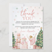 Sugar Plum Nutcracker Thank You Card 招待状 (正面)