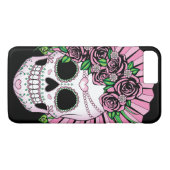 Sugar Skull女性 Case-Mate iPhoneケース (裏面(横))