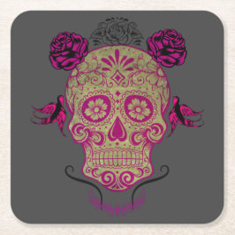 Sugar Skull 1.0 スクエアペーパーコースター