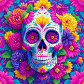 Sugar Skull Calavera Day Of The Dead Ceramic Tile タイル