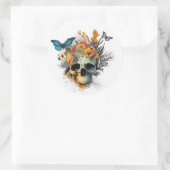 Sugar Skull Day of the Dead ラウンドシール (バッグ)