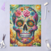Sugar Skull Day of the Dead Decoupage 薄葉紙 (クラフト)