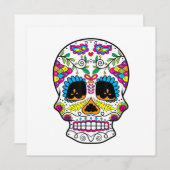 Sugar Skull Day Of The Dead Dia De Los Muertos Art サンキューカード (正面/裏面)