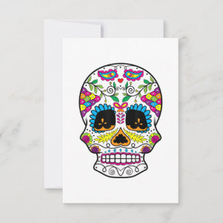 Sugar Skull Day Of The Dead Dia De Los Muertos Art セーブザデート