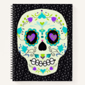 Sugar Skull  Day of the Dead Notebook ノートブック (正面)