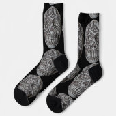 Sugar Skull Day of the Dead Thunder_Cove ソックス (左)