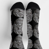 Sugar Skull Day of the Dead Thunder_Cove ソックス (上部)