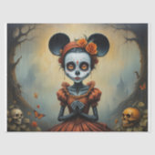 Sugar Skull Doll Decoupage 薄葉紙 (正面)