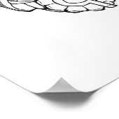 Sugar Skull Drawing Art for Kids + Adults Poster ポスター (角)