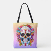 Sugar Skull & Flowers トートバッグ (裏面)