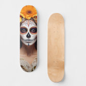 Sugar Skull Lady Skateboard スケートボード (正面)