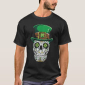 Sugar Skull Leprechaun - St Patrick's Day Tシャツ (正面)
