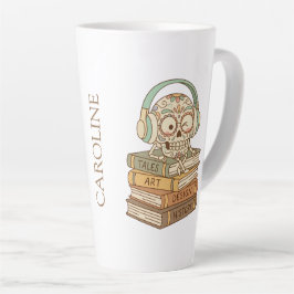 Sugar Skull Passionate About Reading カフェラテマグ