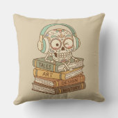 Sugar Skull Passionate About Reading クッション (裏面)