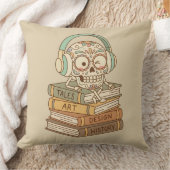 Sugar Skull Passionate About Reading クッション (ブランケット)
