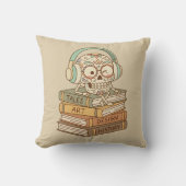 Sugar Skull Passionate About Reading クッション (正面)