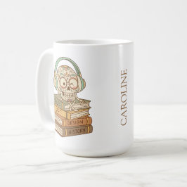 Sugar Skull Passionate About Reading コーヒーマグカップ