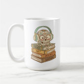 Sugar Skull Passionate About Reading コーヒーマグカップ (左)