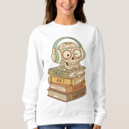 Sugar Skull Passionate About Reading スウェットシャツ