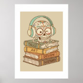 Sugar Skull Passionate About Reading ポスター (正面)