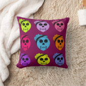 Sugar Skull Pattern クッション (ブランケット)