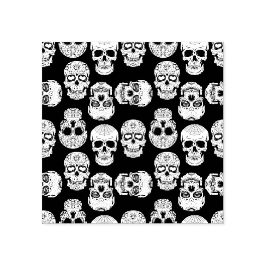 Sugar Skull Print Rubber Stamp  ラバースタンプ (インプリント)