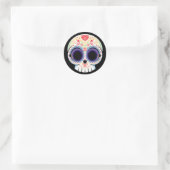 Sugar Skull Sticker ラウンドシール (バッグ)