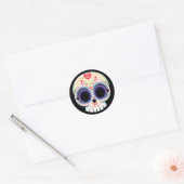 Sugar Skull Sticker ラウンドシール (封筒)