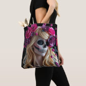 Sugar-skull tote bag トートバッグ (クローズアップ)